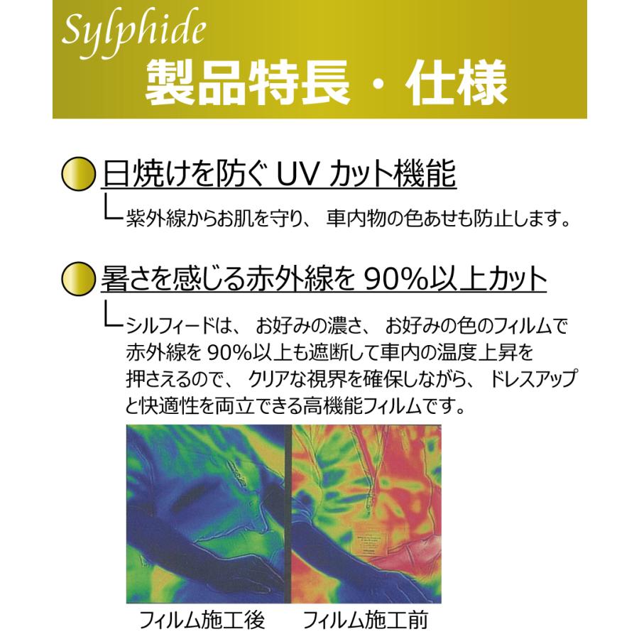 (カーフィルム)(ロール) IKCS Sylphide SC-7015(透過率13%) 原着ハードコートフィルム 1070mm x 25m 1本